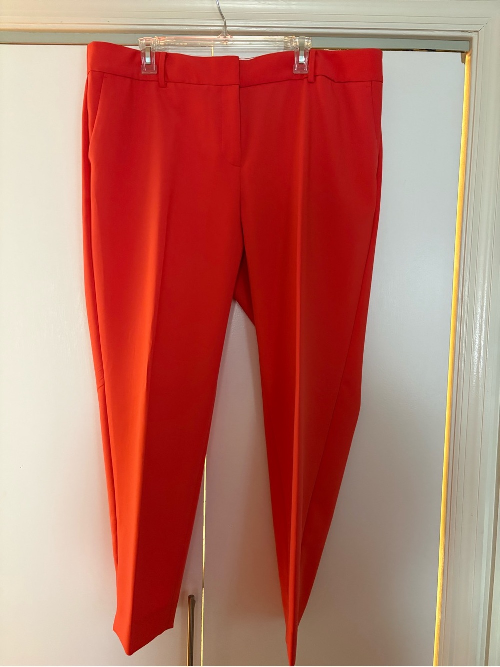 Talbots Hampshire Women's Orange Tailored Ankle Pants